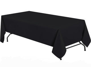 6ft Black Table Cloth