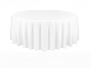 White Round Table Cloth