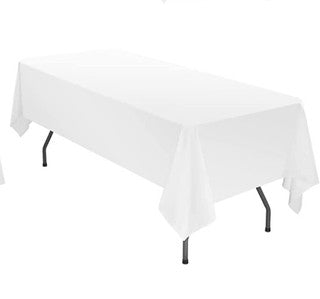 6ft White Table Cloth